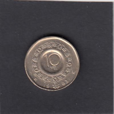 Beschrijving: 10 Kroner OLAV V  